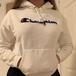 white champion hoodie